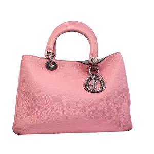 DIOR Calfskin Medium Diorissimo Tote Bag