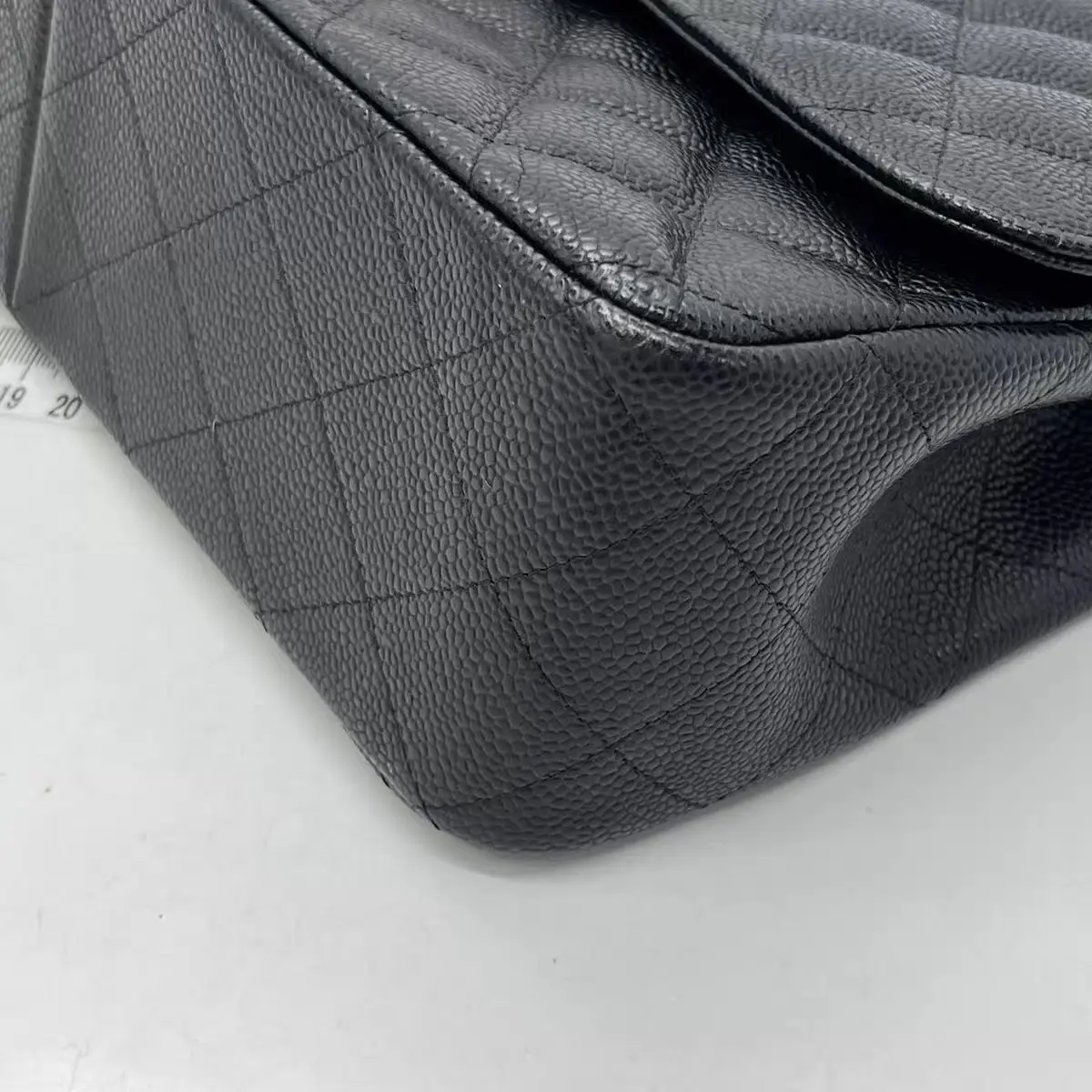 CHANEL Classic Flap Large / Jumbo Bag Black Caviar Leather Gold Hardware CHANEL Classic Flap Large / Jumbo Bag Black Caviar Leather Gold Hardware