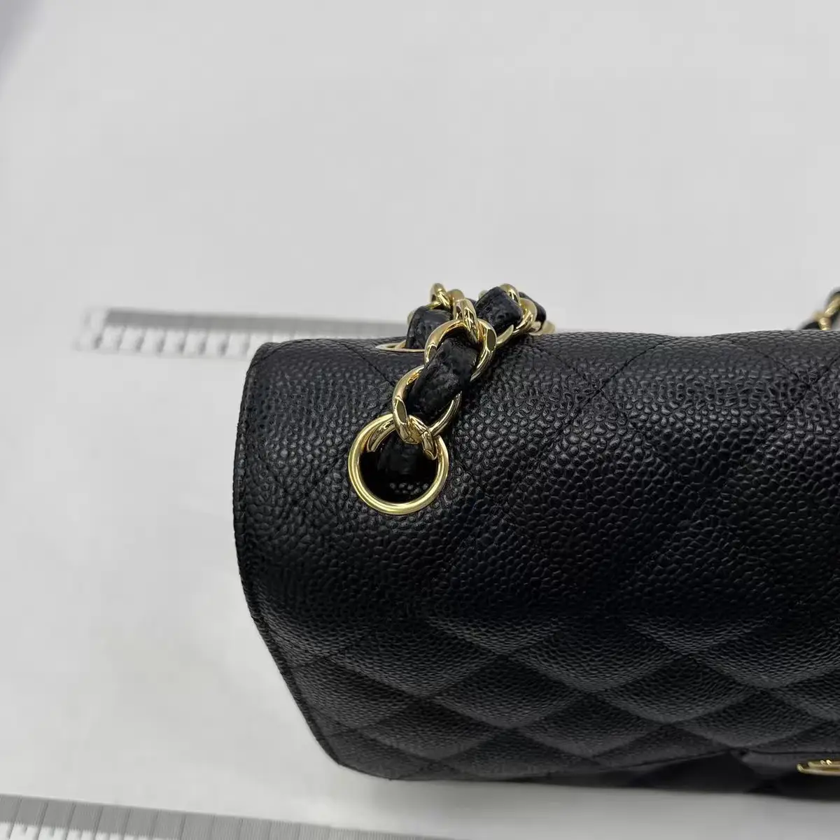 CHANEL Classic Flap Large / Jumbo Bag Black Caviar Leather Gold Hardware CHANEL Classic Flap Large / Jumbo Bag Black Caviar Leather Gold Hardware
