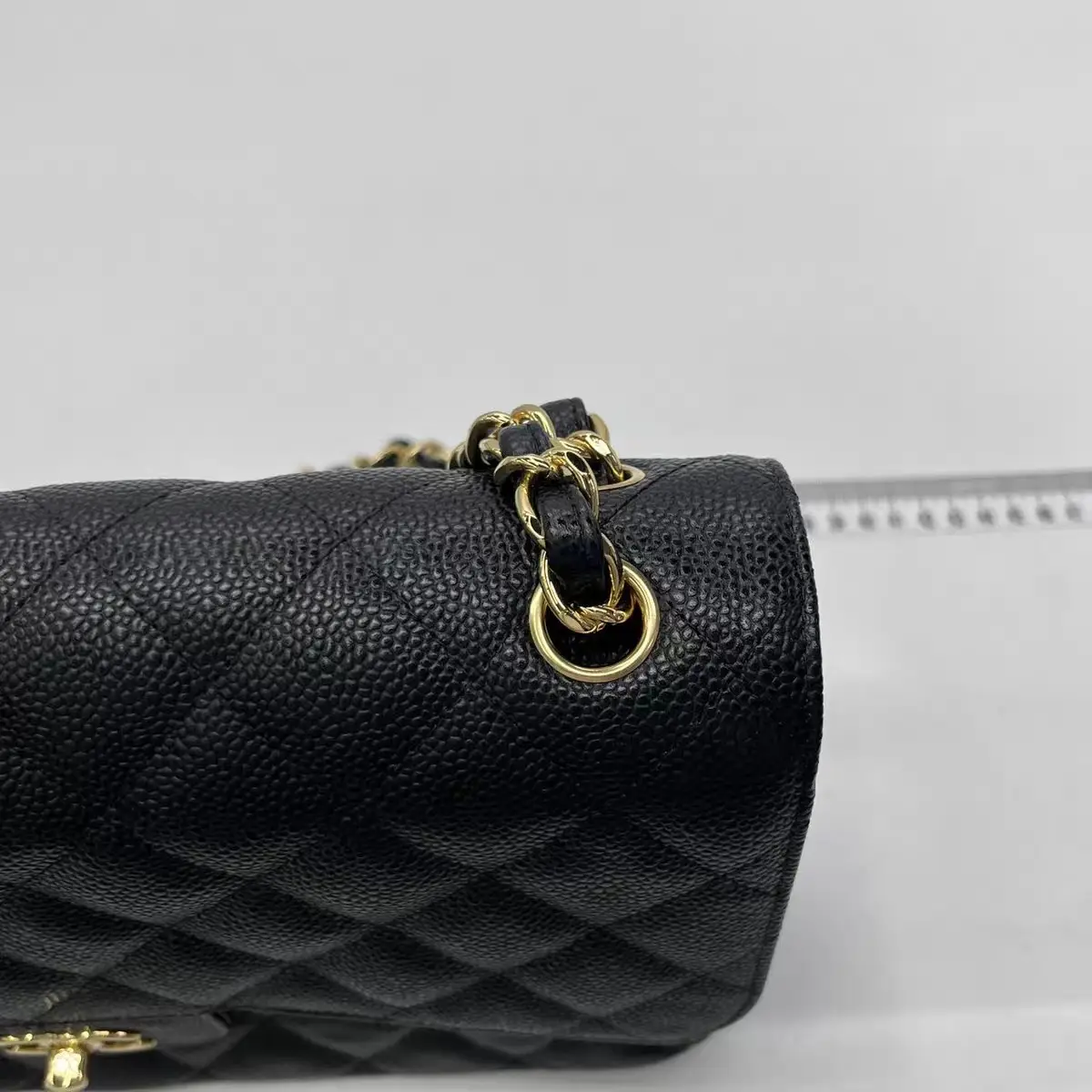 CHANEL Classic Flap Large / Jumbo Bag Black Caviar Leather Gold Hardware CHANEL Classic Flap Large / Jumbo Bag Black Caviar Leather Gold Hardware