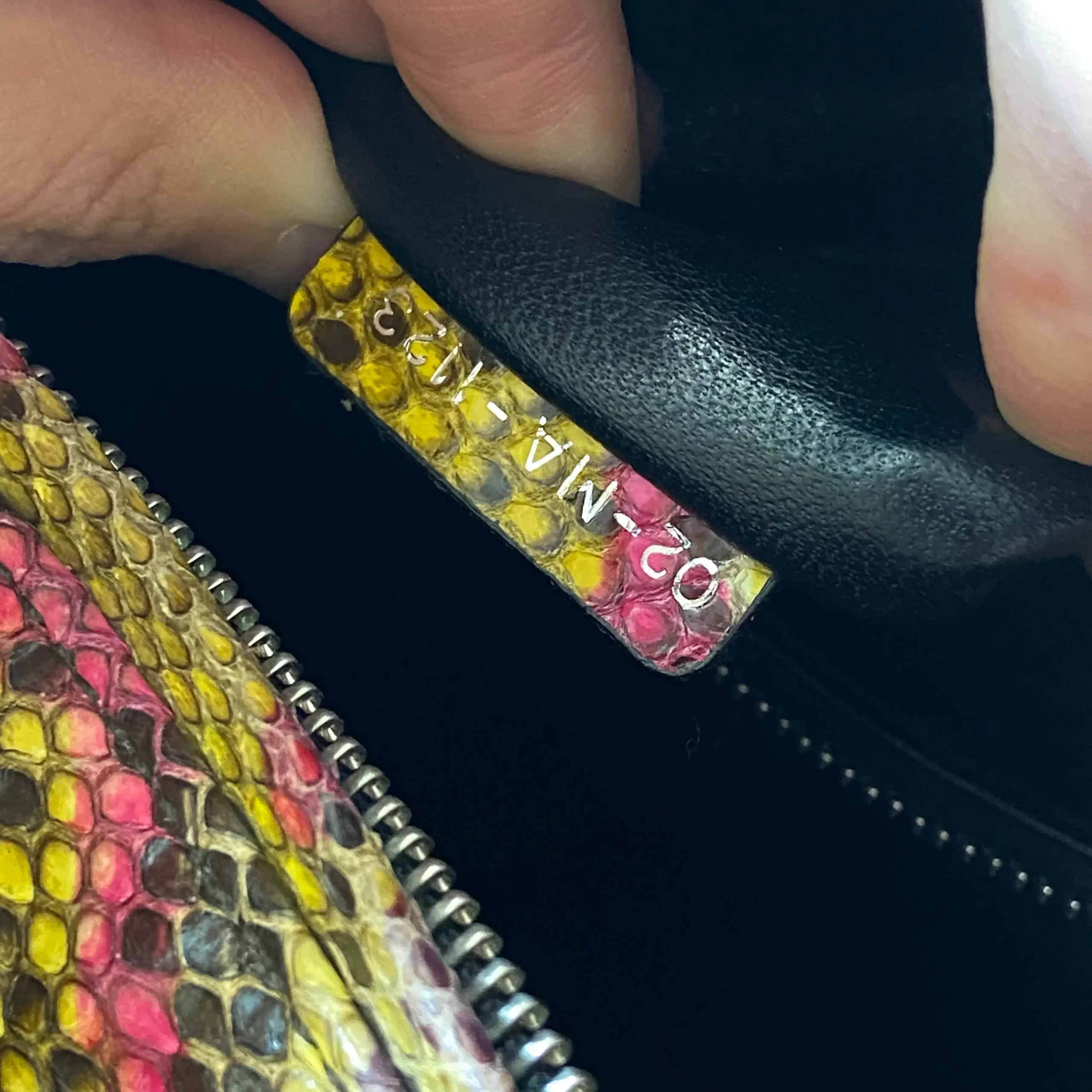 DIOR Large Lady Dior Lady Bag Multicolour Python Leather Bag Limited Version DIOR Large Lady Dior Lady Bag Multicolour Python Leather Bag Limited Version