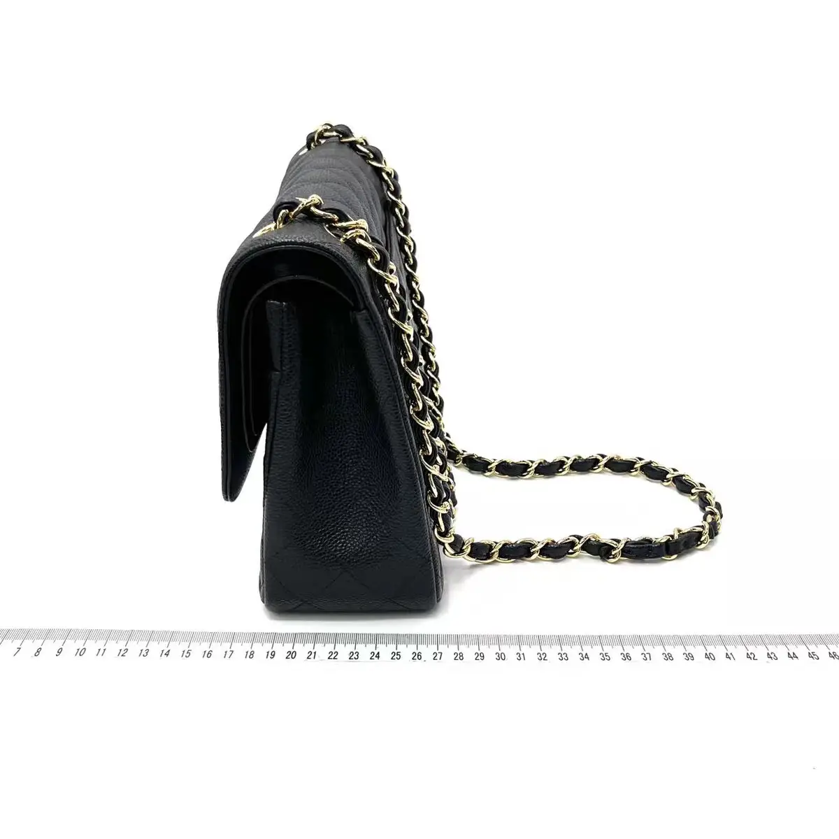 CHANEL Classic Flap Large / Jumbo Bag Black Caviar Leather Gold Hardware CHANEL Classic Flap Large / Jumbo Bag Black Caviar Leather Gold Hardware