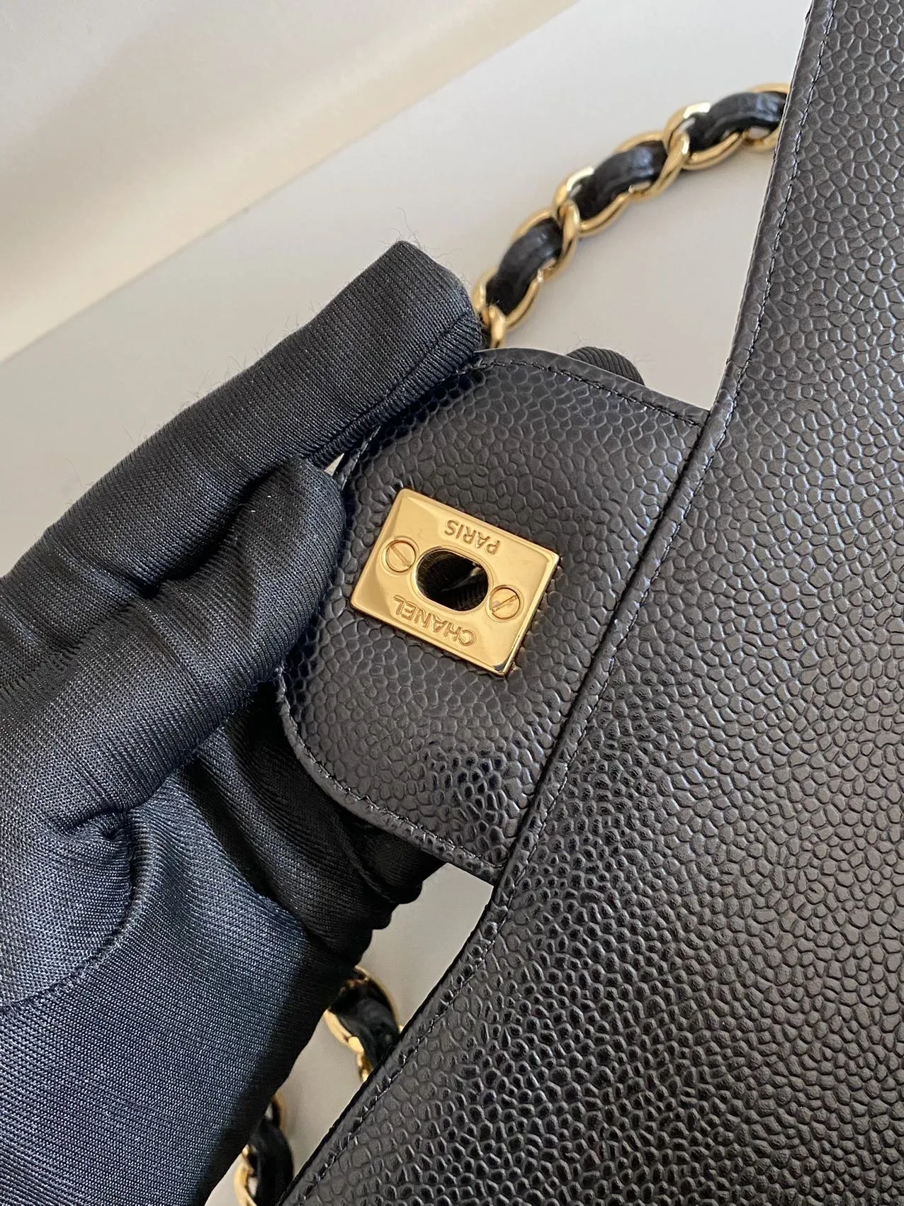 CHANEL Black Jumbo Classic Flap Bag CHANEL Black Jumbo Classic Flap Bag