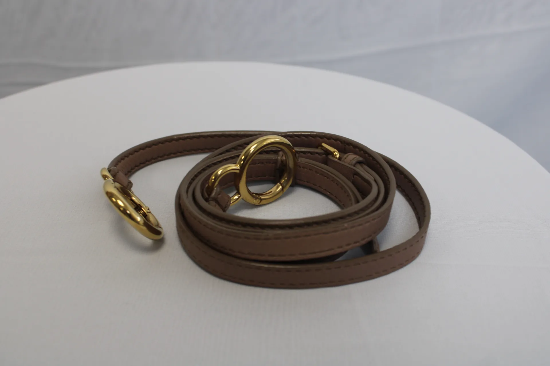 FENDI Peekaboo Mini Sand-Coloured Leather Bag FENDI Peekaboo Mini Sand-Coloured Leather Bag