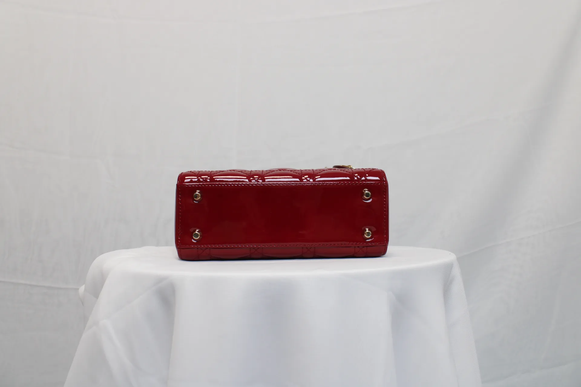 DIOR Mini Lady Dior Lady Mini Bag Cherry Red Patent Leather DIOR Mini Lady Dior Lady Mini Bag Cherry Red Patent Leather
