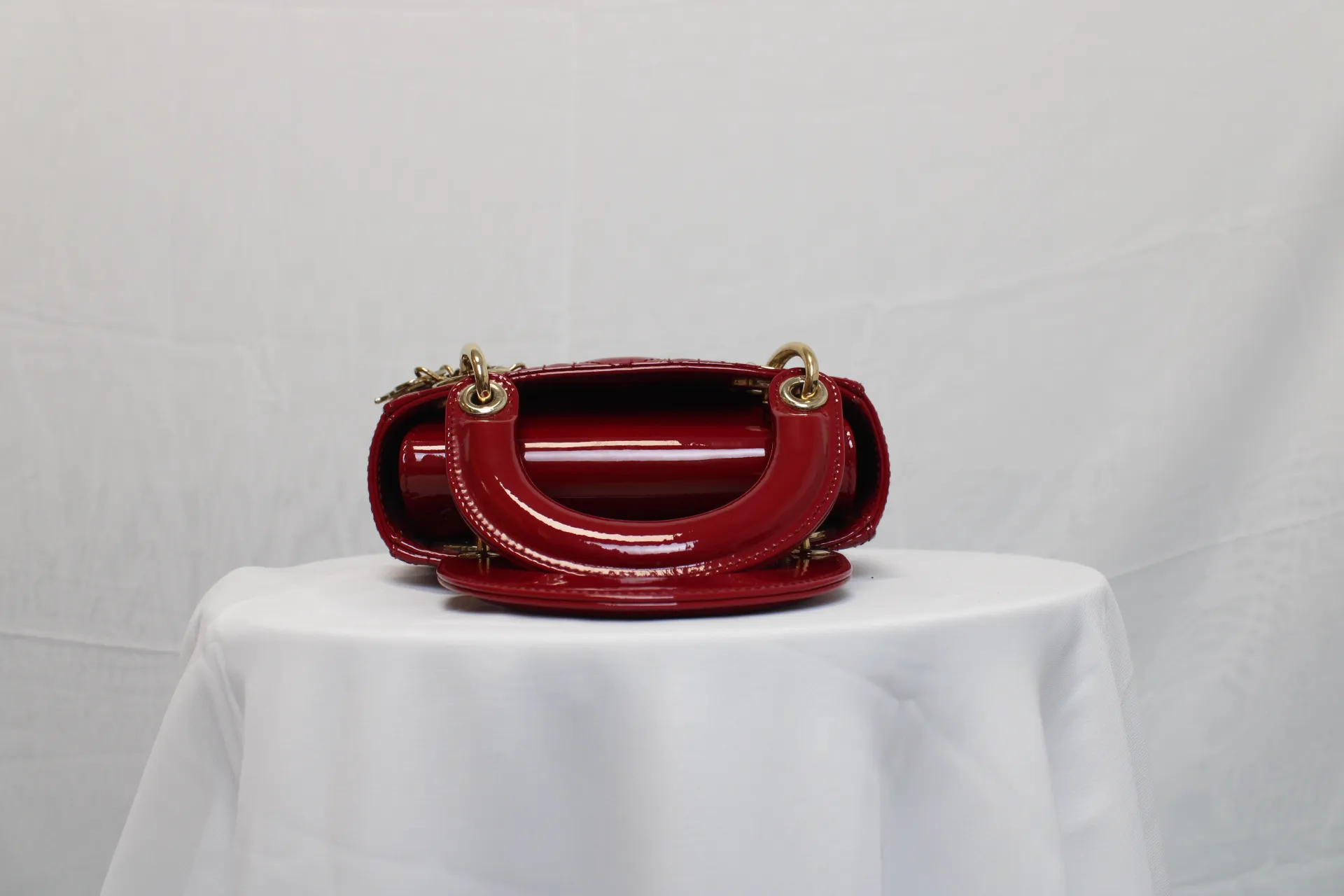 DIOR Mini Lady Dior Lady Mini Bag Cherry Red Patent Leather DIOR Mini Lady Dior Lady Mini Bag Cherry Red Patent Leather