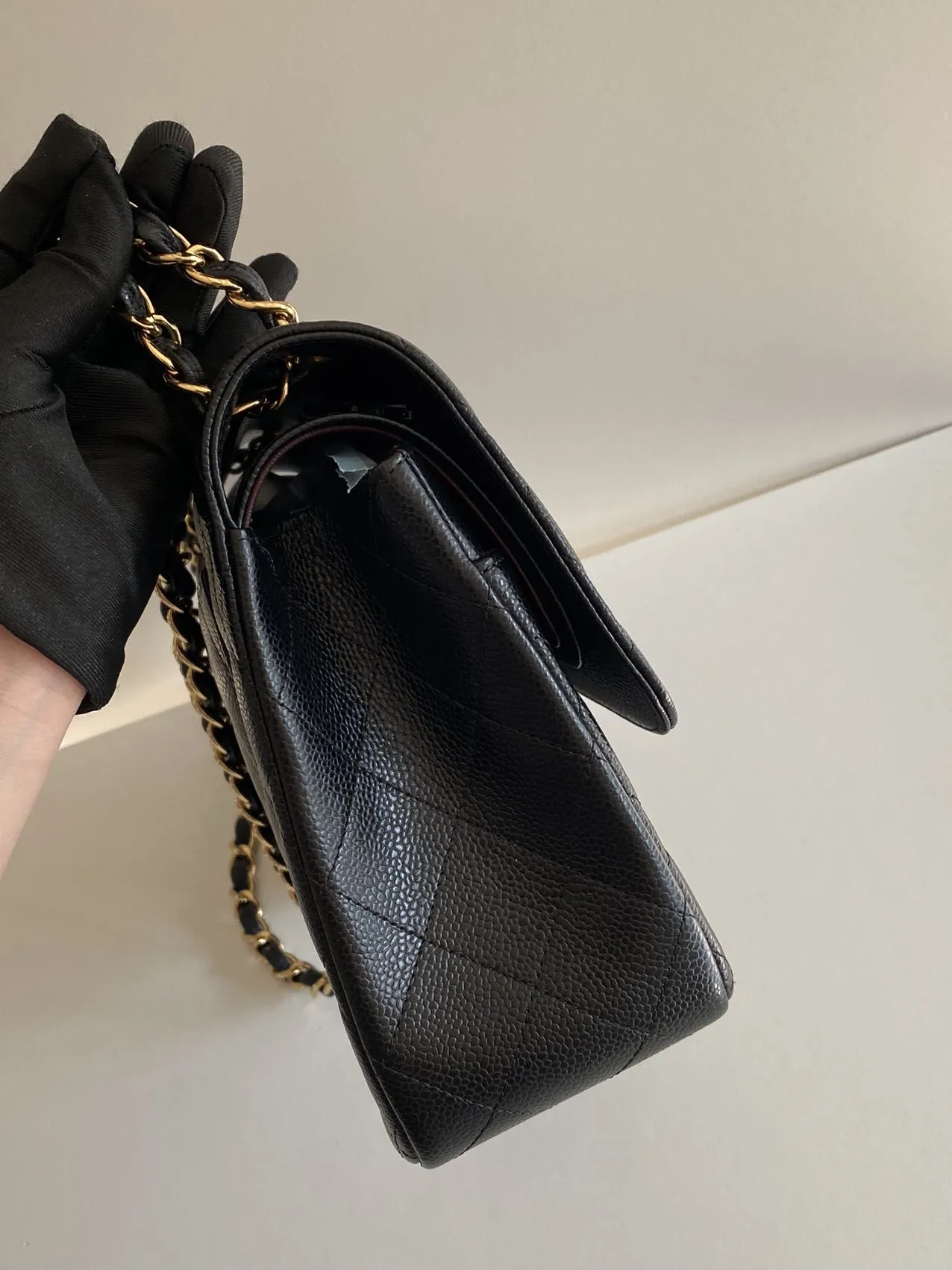 CHANEL Black Jumbo Classic Flap Bag CHANEL Black Jumbo Classic Flap Bag