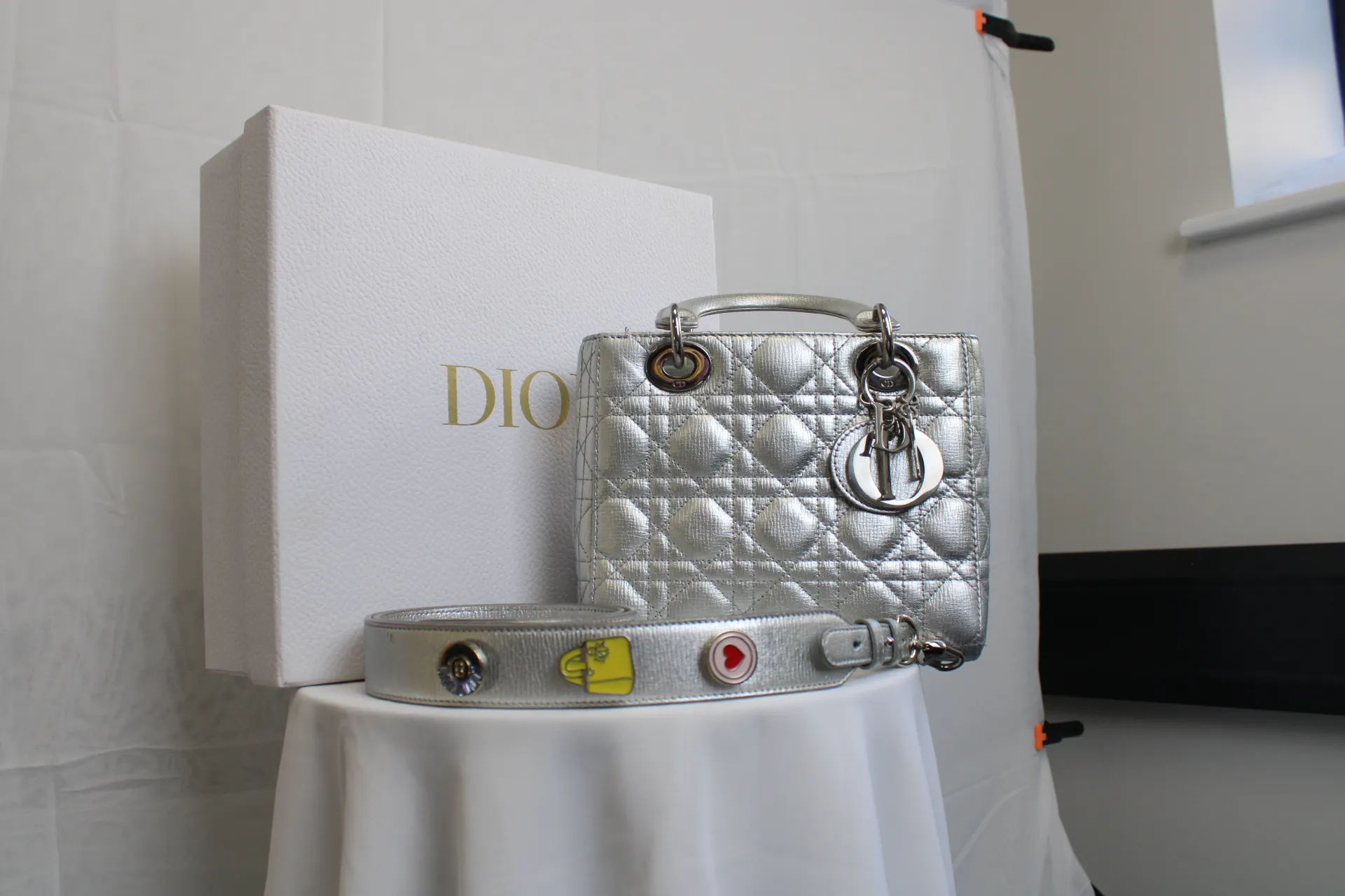 DIOR Small Lady Dior Metallic Grained Calfskin My ABC Bag DIOR Small Lady Dior Metallic Grained Calfskin My ABC Bag