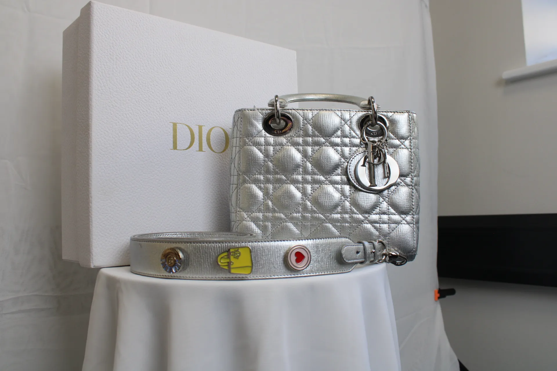 DIOR Small Lady Dior Metallic Grained Calfskin My ABC Bag DIOR Small Lady Dior Metallic Grained Calfskin My ABC Bag