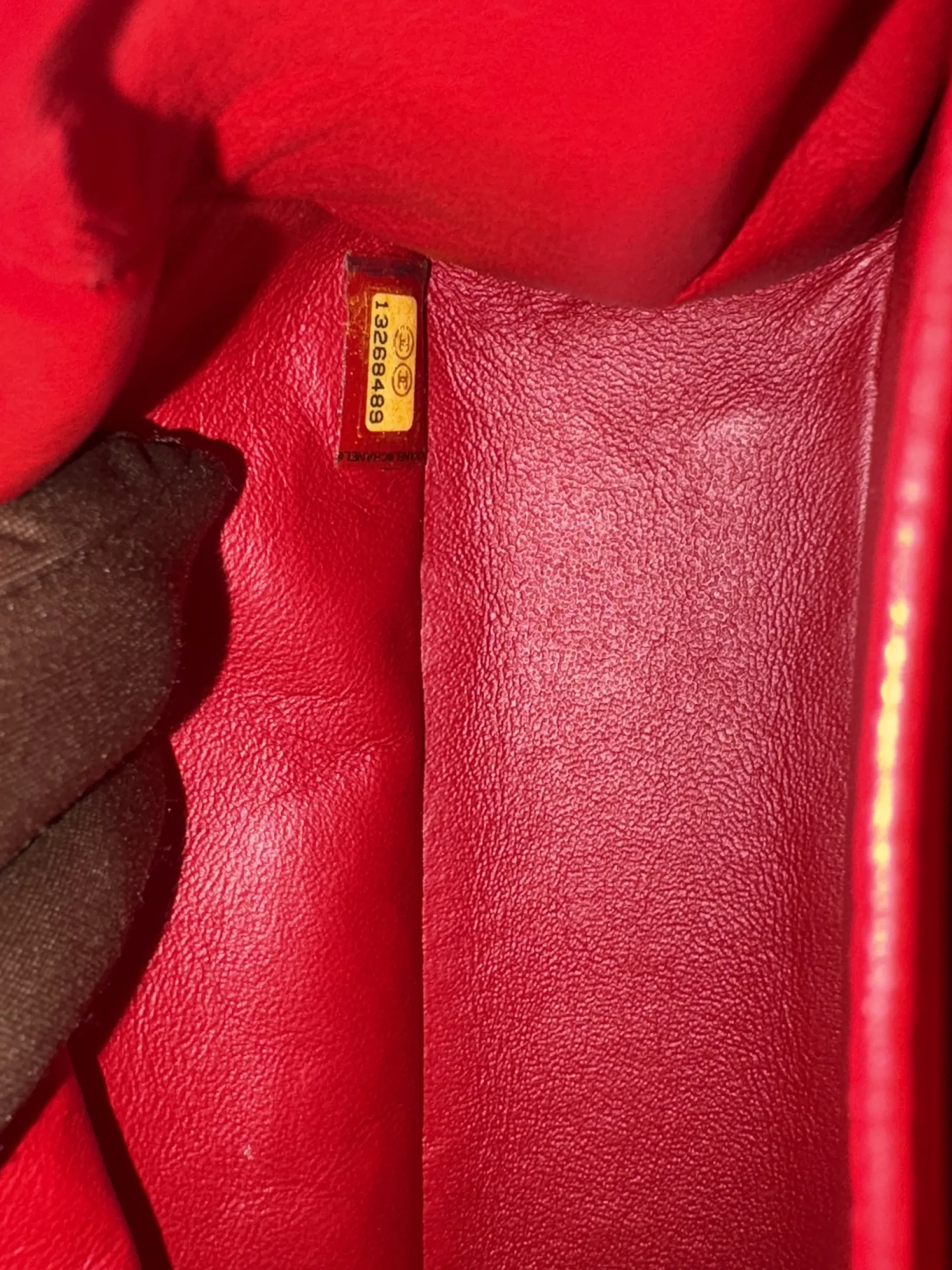 CHANEL 11.22 Classic Flap Handbag Medium Red Lambskin CHANEL 11.22 Classic Flap Handbag Medium Red Lambskin