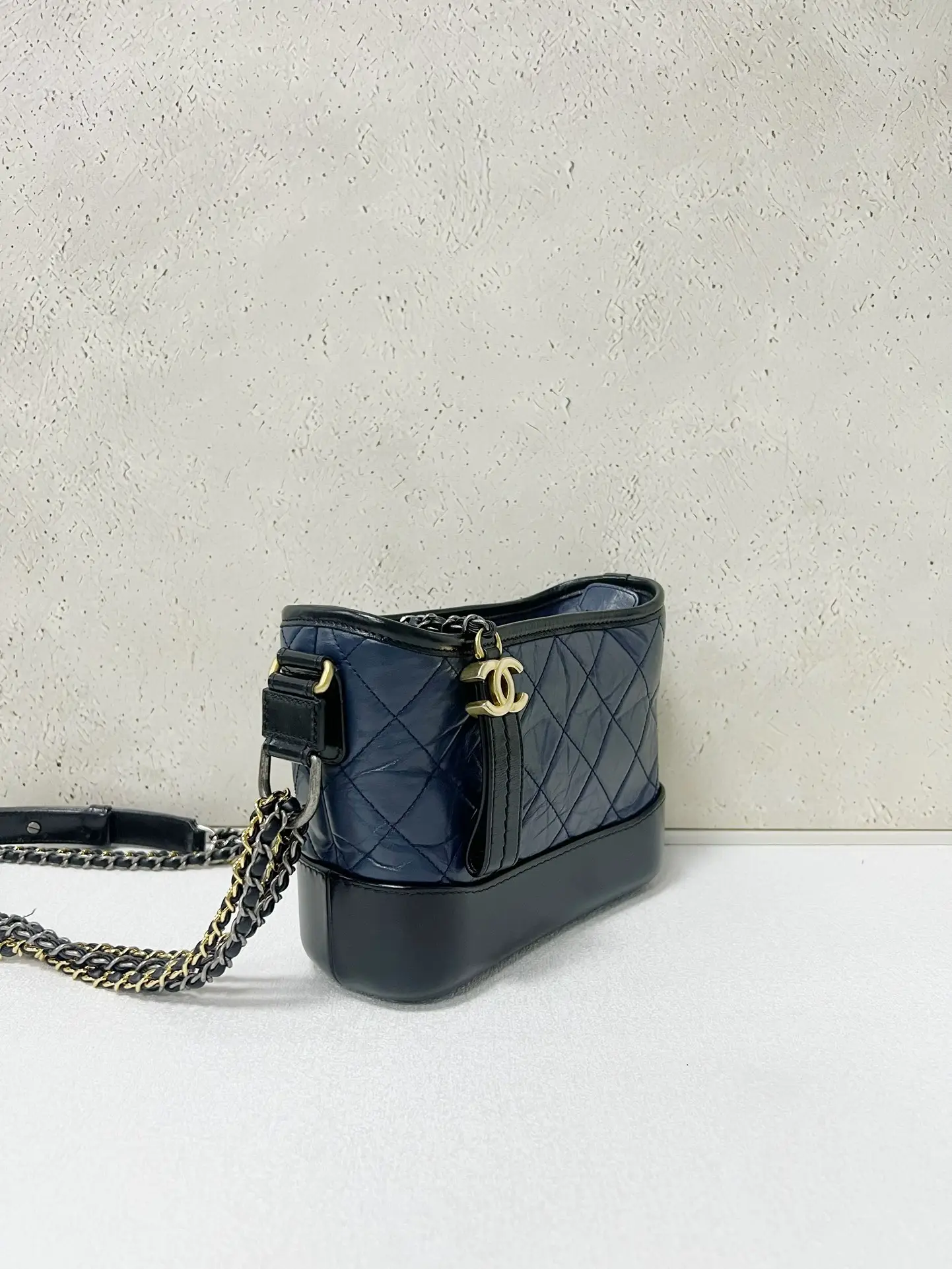 CHANEL Gabrielle Hobo Small Navy Bag CHANEL Gabrielle Hobo Small Navy Bag