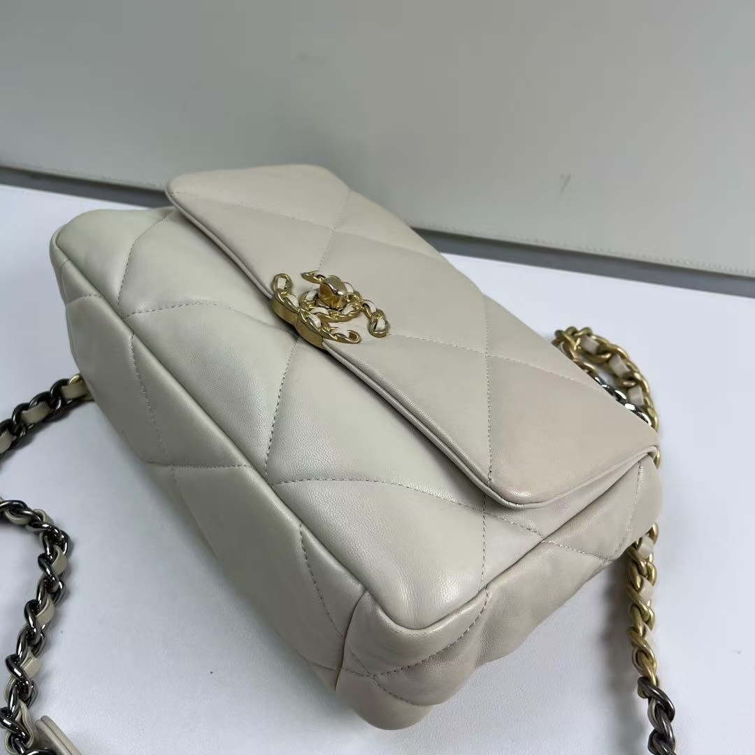 CHANEL 19 Flap Cream Bag CHANEL 19 Flap Cream Bag