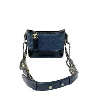 CHANEL Gabrielle Hobo Small Navy Bag