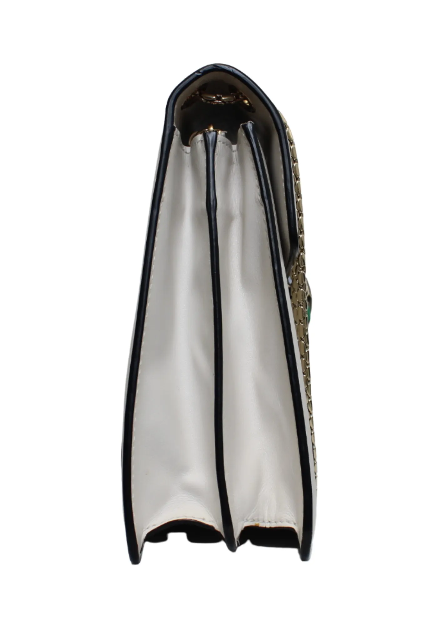 BVLGARI White Leather Medium Serpenti Forever Flap Shoulder Bag BVLGARI White Leather Medium Serpenti Forever Flap Shoulder Bag