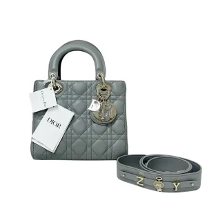DIOR Small Lady Dior Metallic Grained Calfskin My ABC Bag