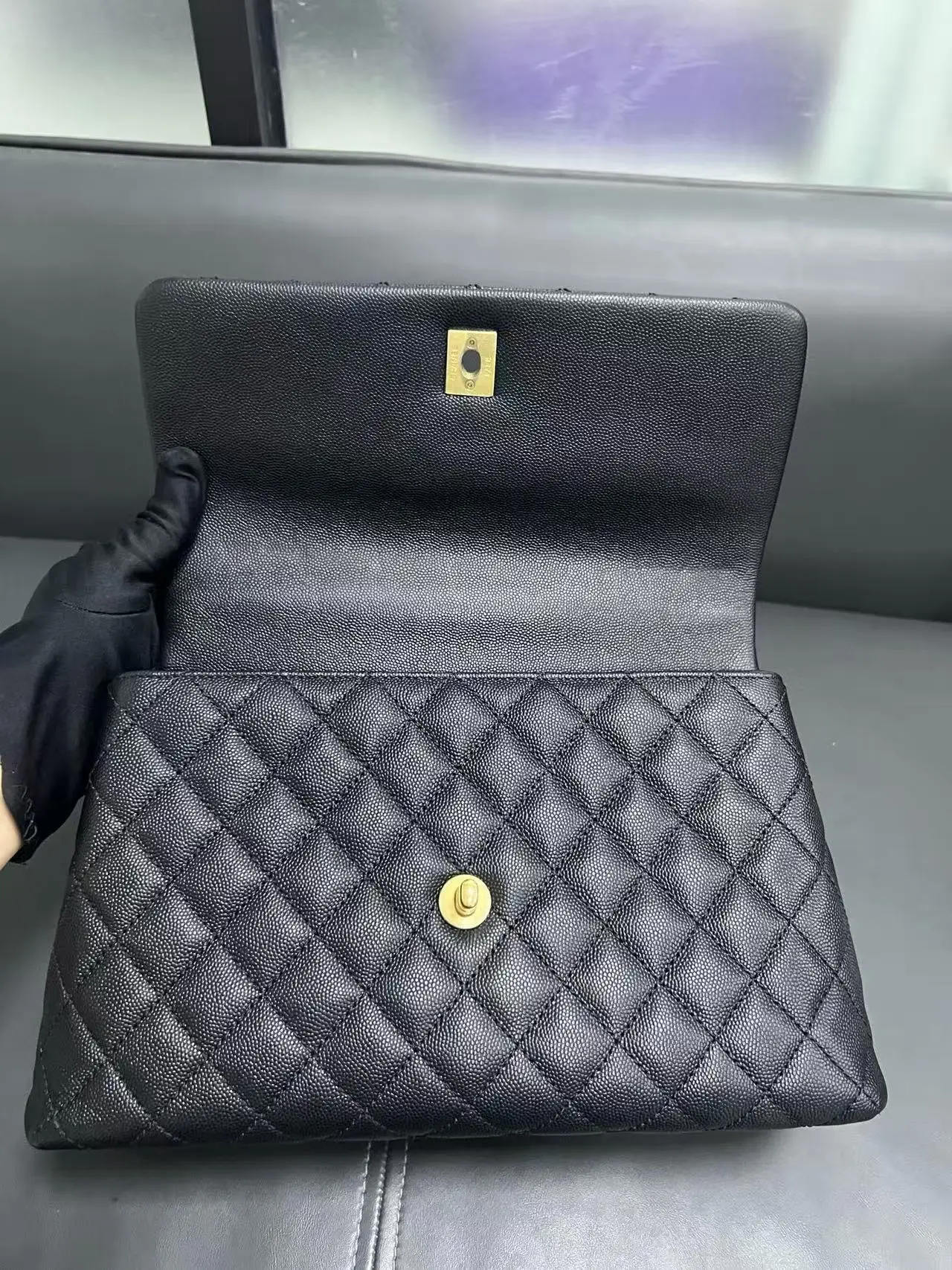 CHANEL Coco Handle Bag Caviar Large CHANEL Coco Handle Bag Caviar Large