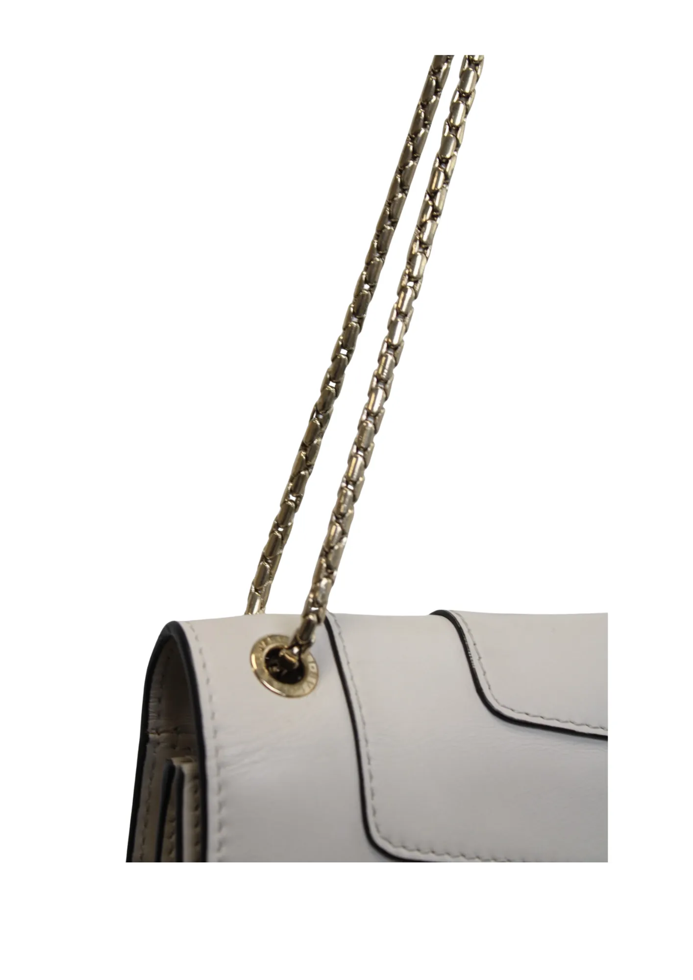 BVLGARI White Leather Medium Serpenti Forever Flap Shoulder Bag BVLGARI White Leather Medium Serpenti Forever Flap Shoulder Bag