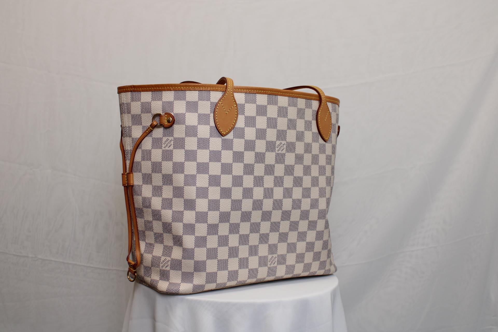 LOUIS VUITTON Neverfull MM Tote Bag Damier Azur Canvas LOUIS VUITTON Neverfull MM Tote Bag Damier Azur Canvas
