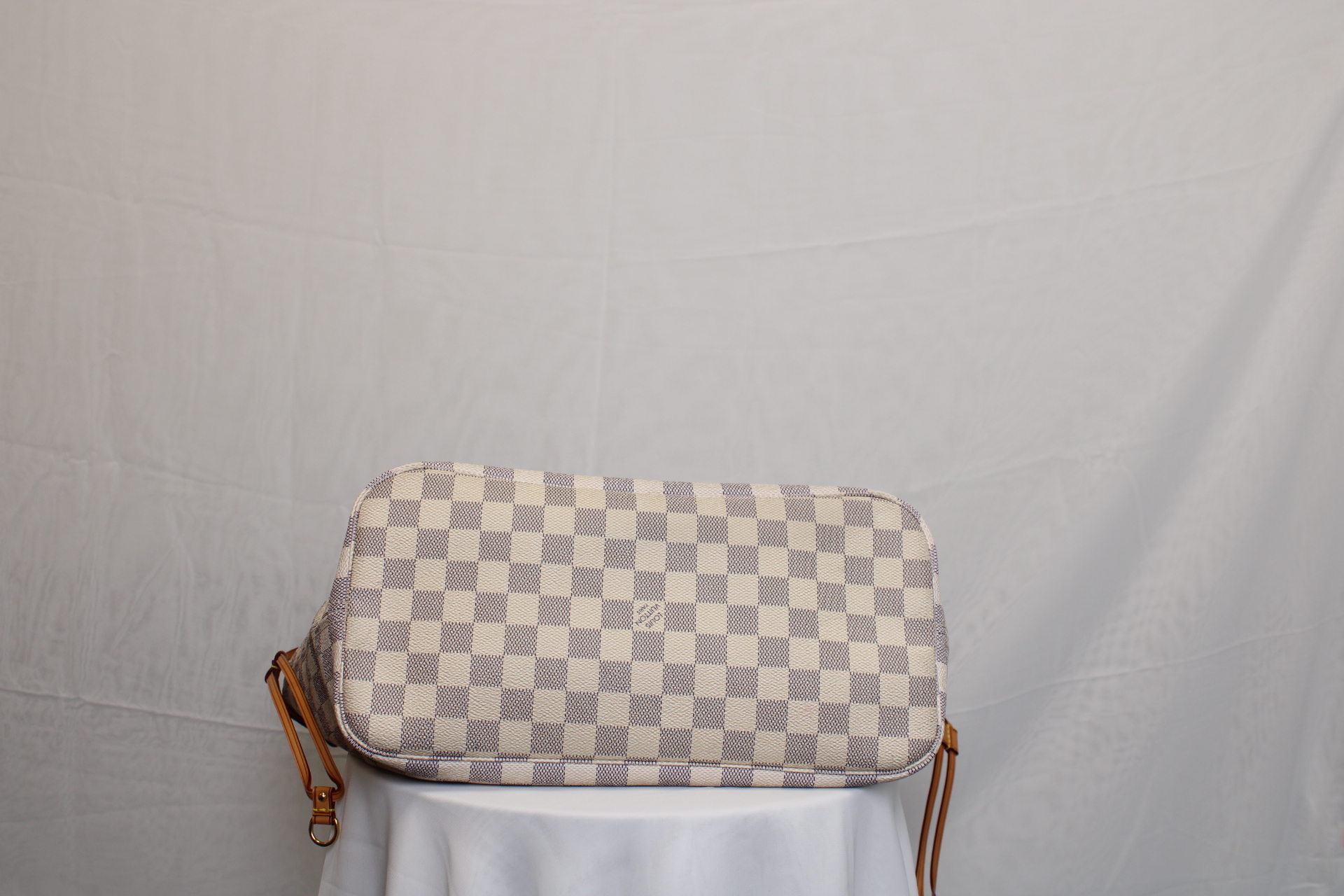 LOUIS VUITTON Neverfull MM Tote Bag Damier Azur Canvas LOUIS VUITTON Neverfull MM Tote Bag Damier Azur Canvas