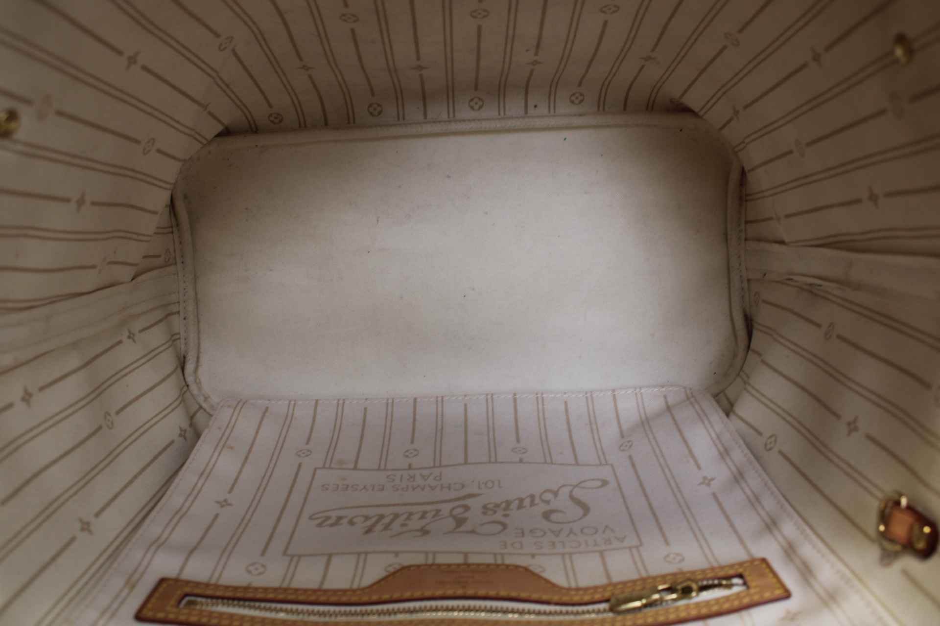 LOUIS VUITTON Neverfull MM Tote Bag Damier Azur Canvas LOUIS VUITTON Neverfull MM Tote Bag Damier Azur Canvas