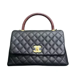 CHANEL Coco Handle Bag Caviar Large