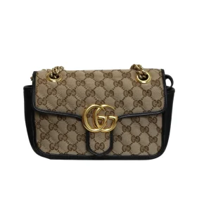 GUCCI GG Marmont Small Canvas Shoulder Bag