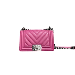 CHANEL Small V-Grain Boy Bag