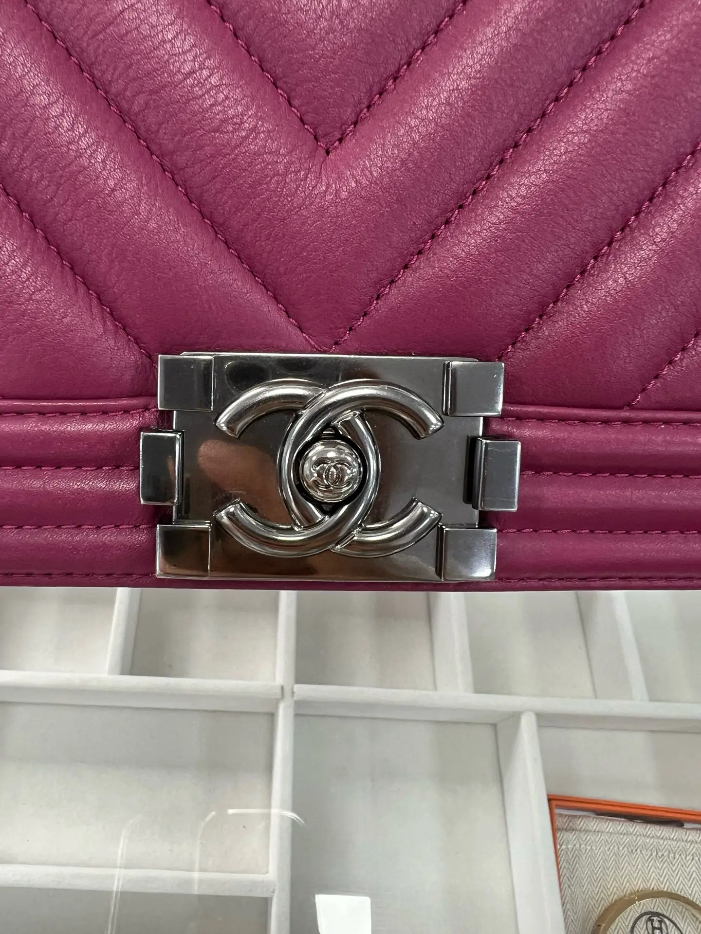 CHANEL Small V-Grain Boy Bag CHANEL Small V-Grain Boy Bag