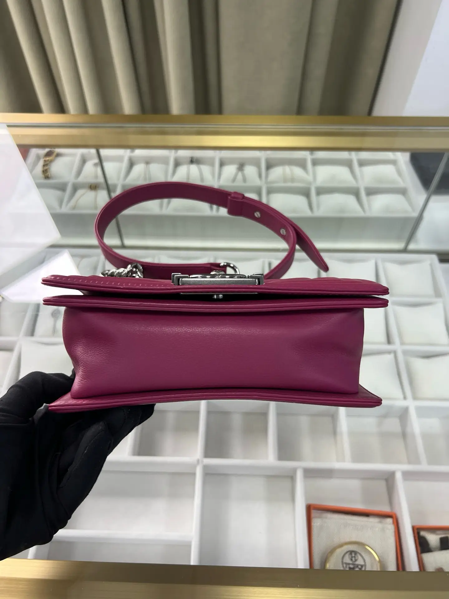 CHANEL Small V-Grain Boy Bag CHANEL Small V-Grain Boy Bag