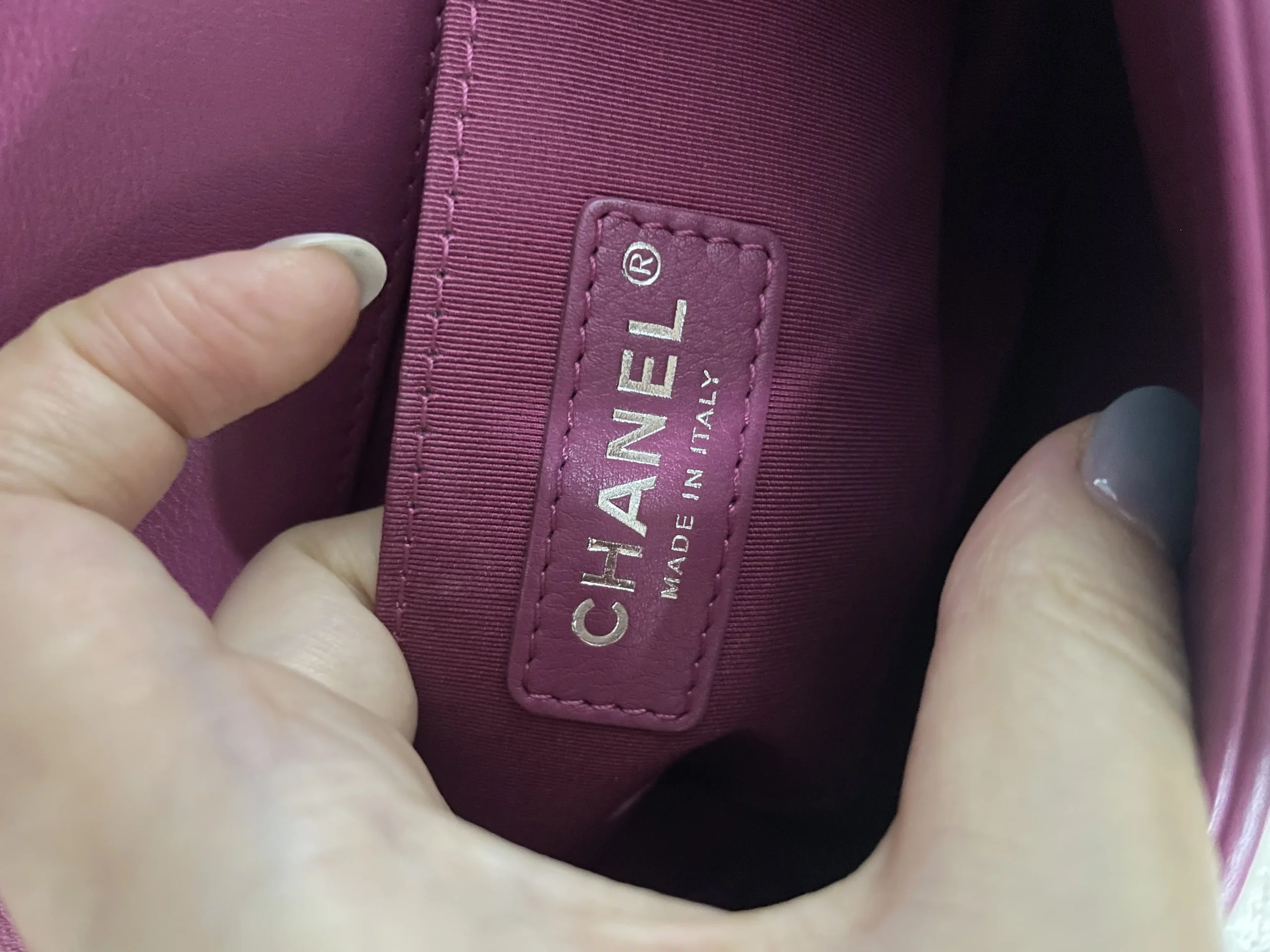 CHANEL Small V-Grain Boy Bag CHANEL Small V-Grain Boy Bag