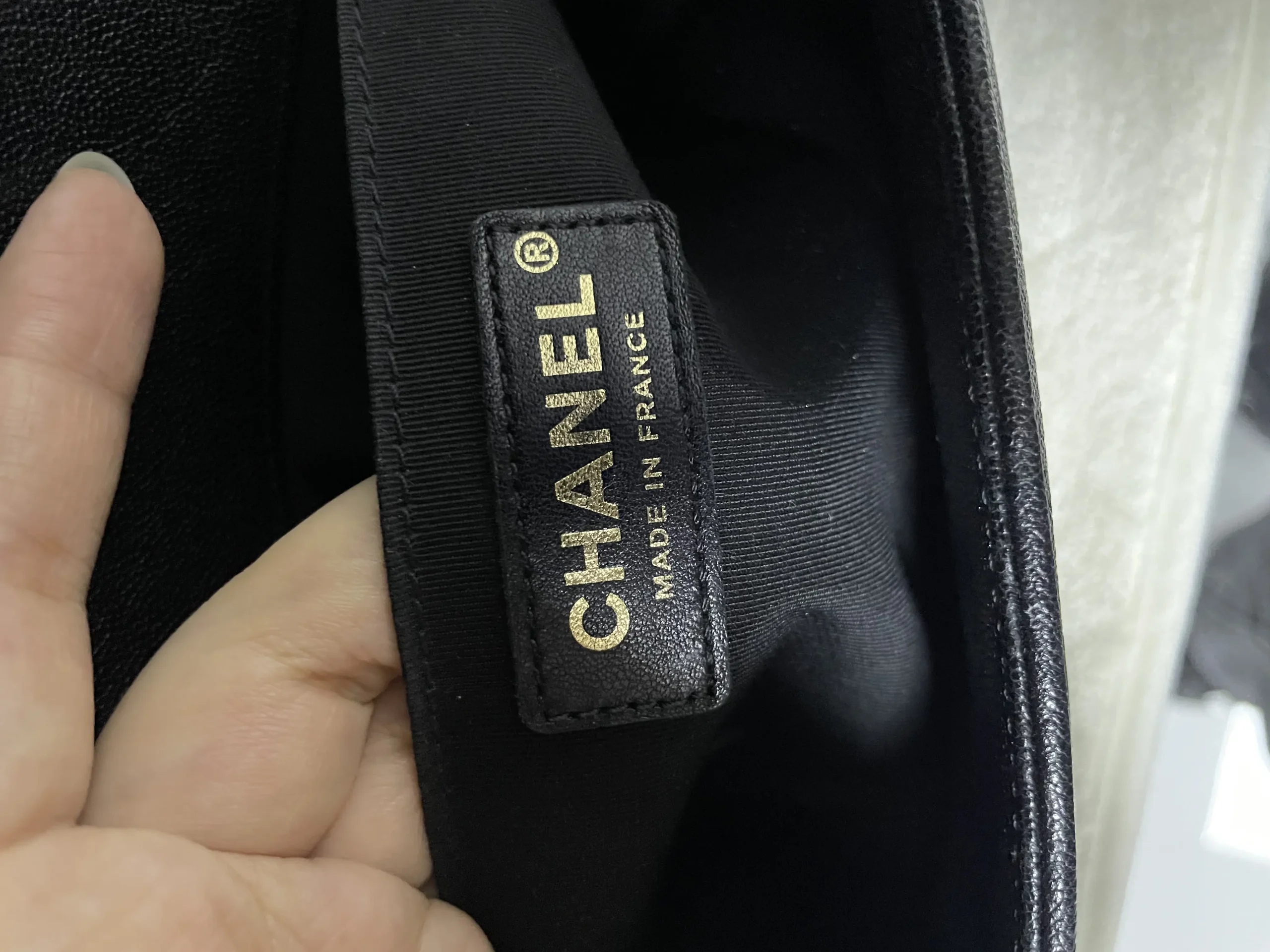 CHANEL Medium Boy Bag Black Caviar Leather CHANEL Medium Boy Bag Black Caviar Leather
