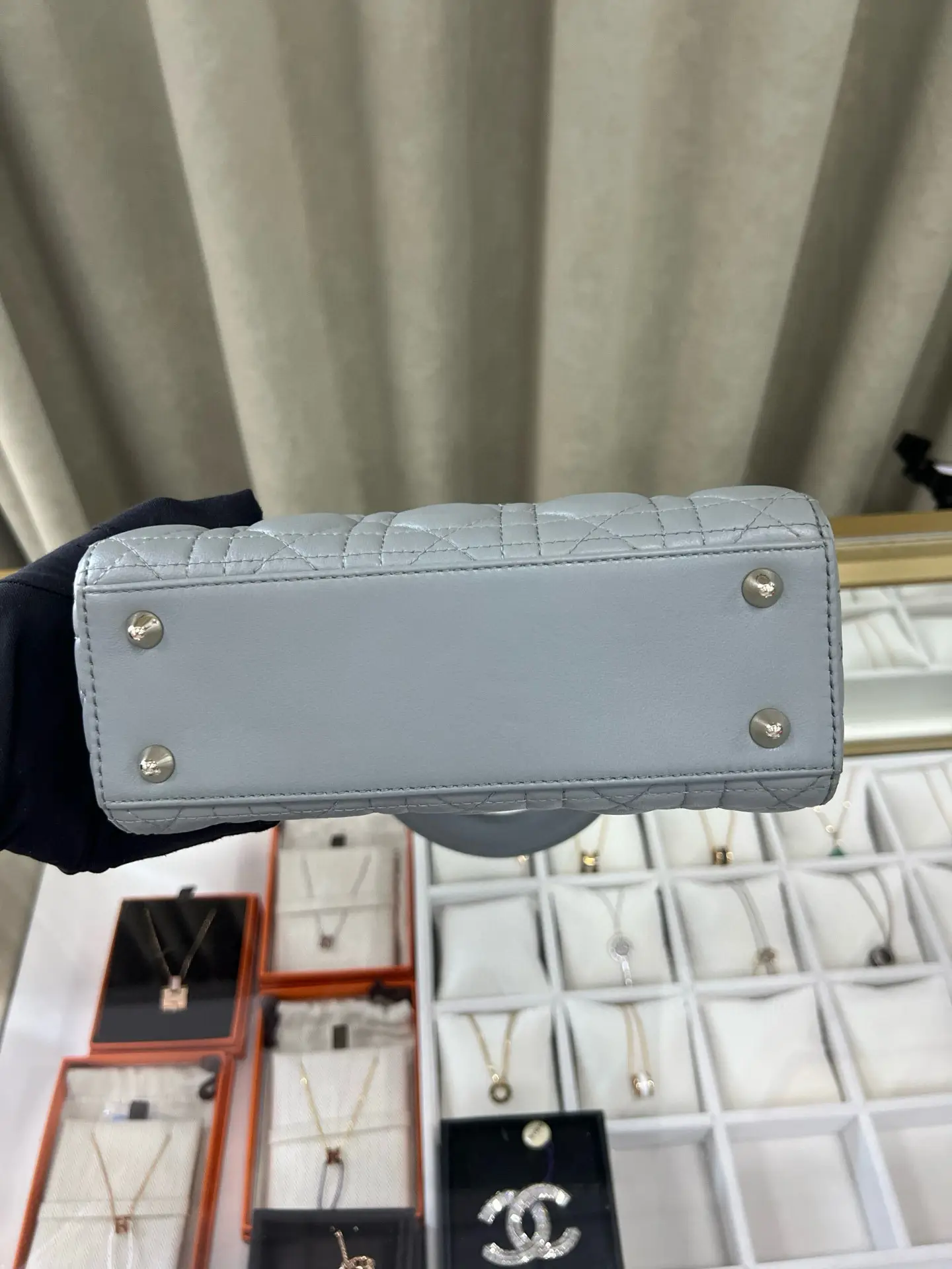 DIOR Small Lady Dior Metallic Grained Calfskin My ABC Bag DIOR Small Lady Dior Metallic Grained Calfskin My ABC Bag