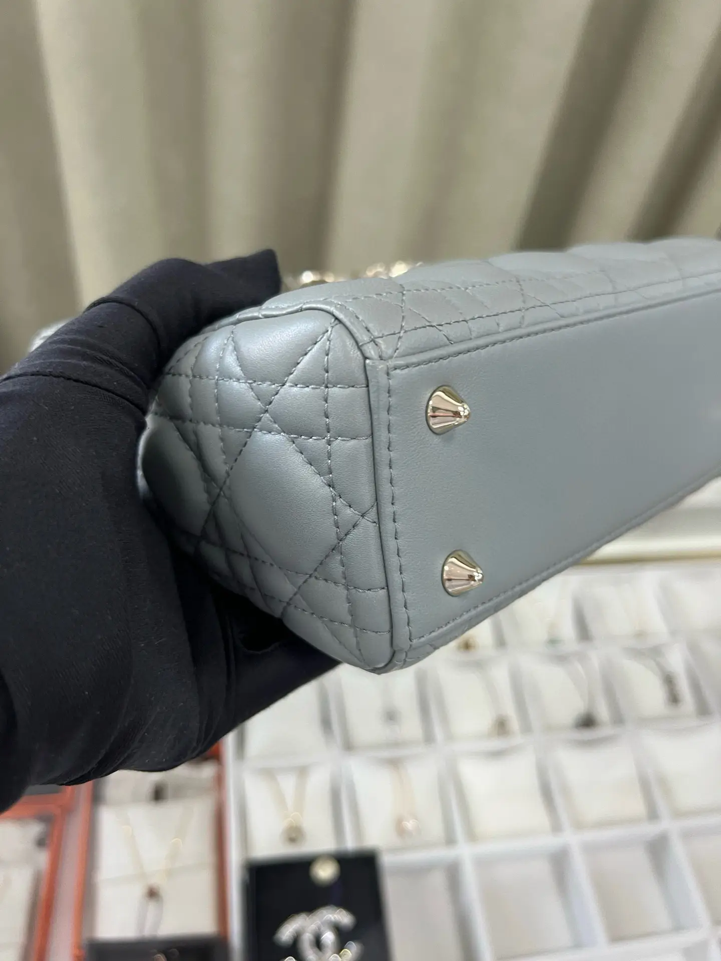 DIOR Small Lady Dior Metallic Grained Calfskin My ABC Bag DIOR Small Lady Dior Metallic Grained Calfskin My ABC Bag