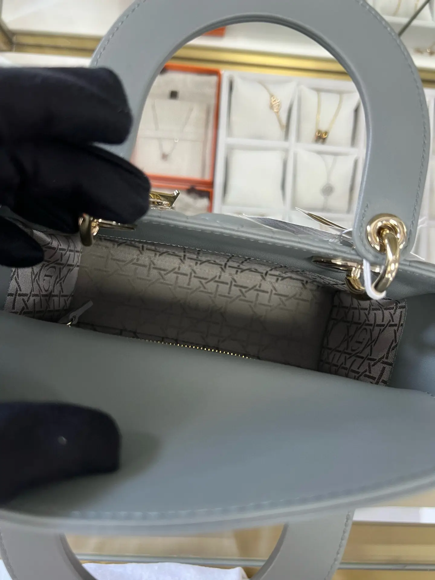 DIOR Small Lady Dior Metallic Grained Calfskin My ABC Bag DIOR Small Lady Dior Metallic Grained Calfskin My ABC Bag