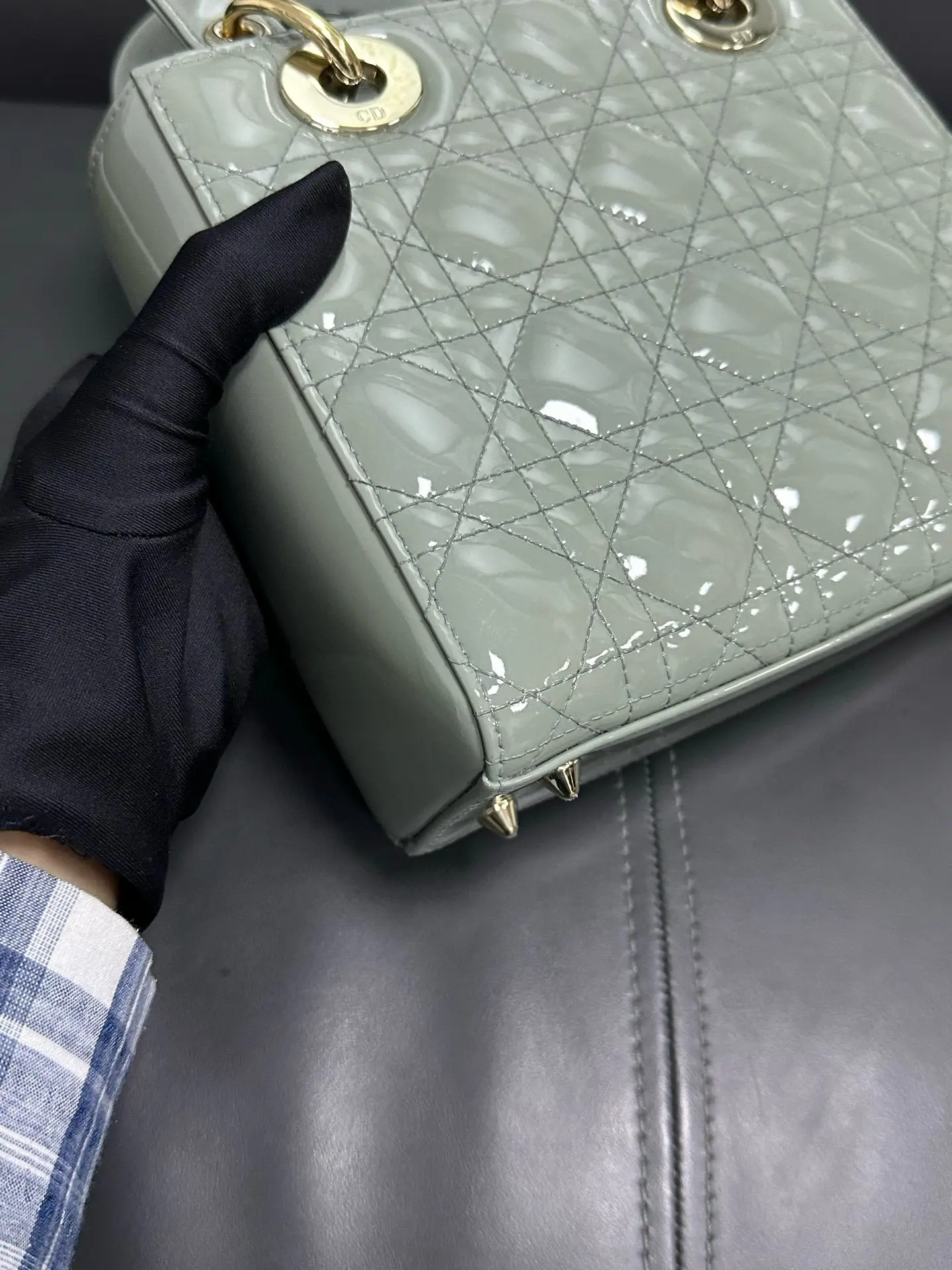 DIOR Small Lady Dior Metallic Grained Calfskin My ABC Bag DIOR Small Lady Dior Metallic Grained Calfskin My ABC Bag