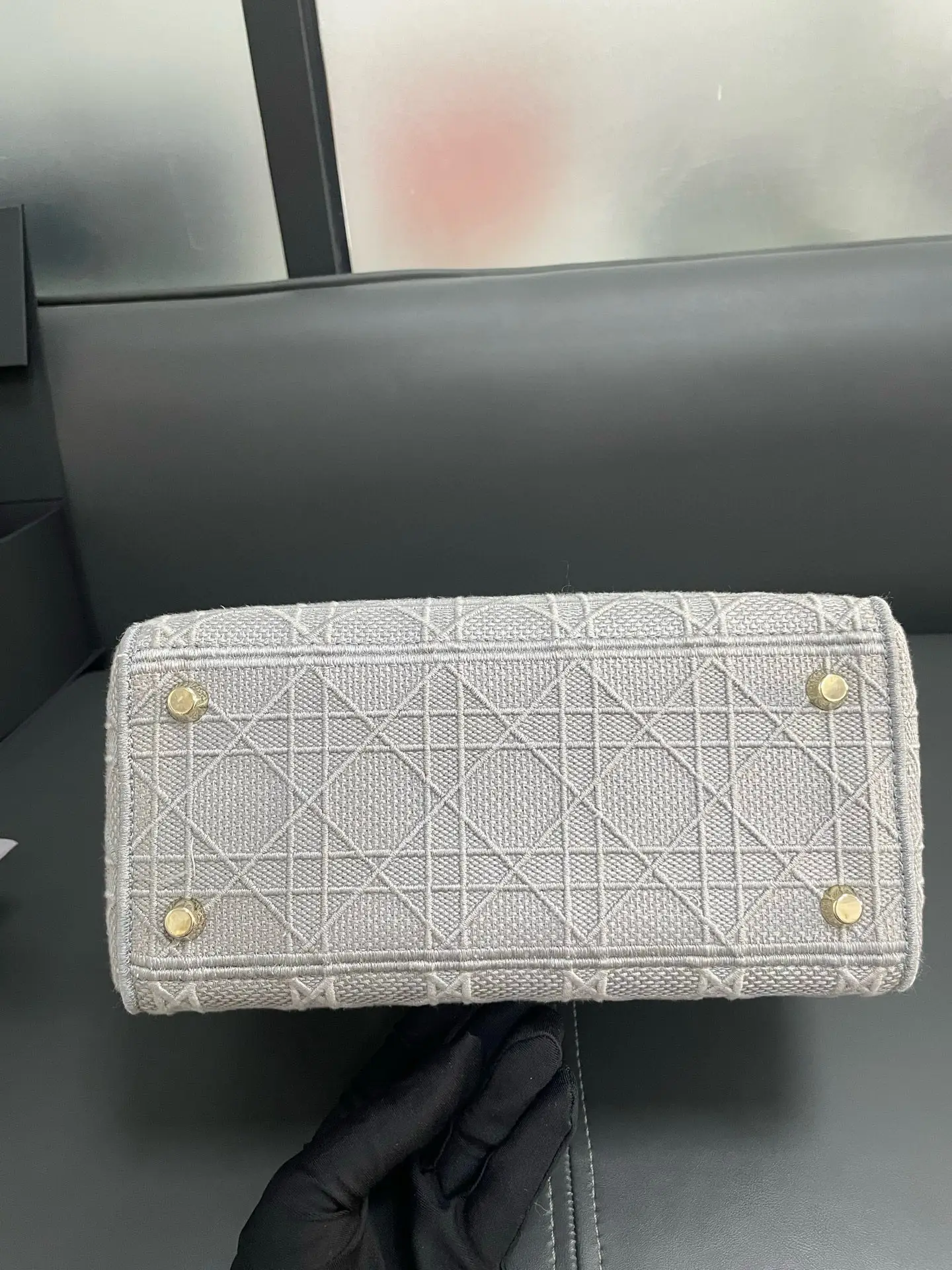 Dior Gray Medium Cannage Lady D-Lite Grey Dior Gray Medium Cannage Lady D-Lite Grey