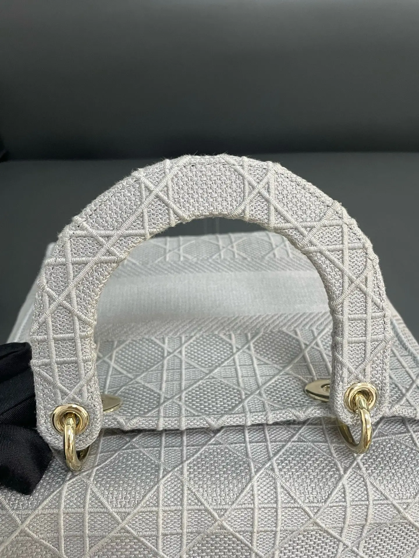 Dior Gray Medium Cannage Lady D-Lite Grey Dior Gray Medium Cannage Lady D-Lite Grey