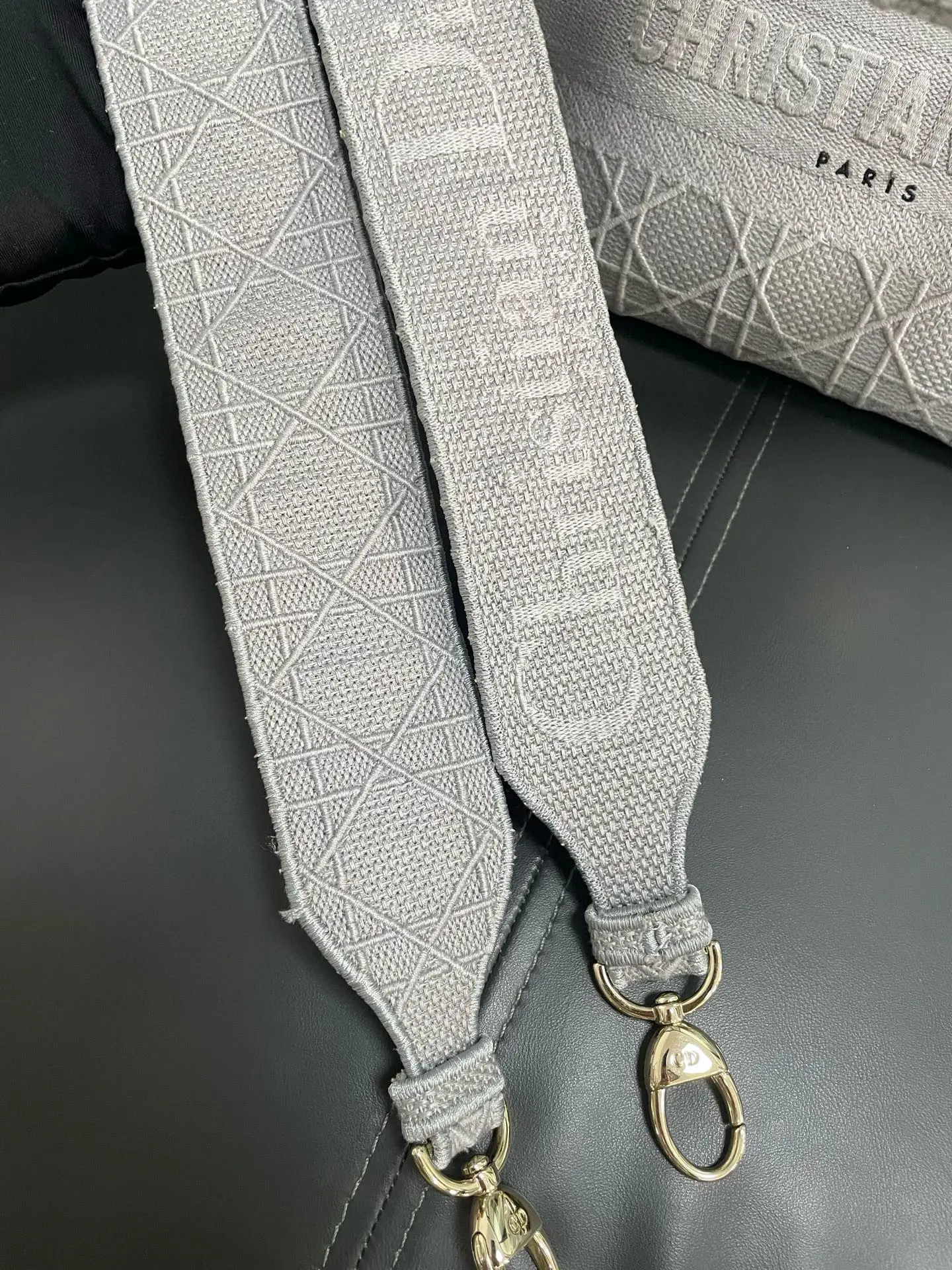 Dior Gray Medium Cannage Lady D-Lite Grey Dior Gray Medium Cannage Lady D-Lite Grey