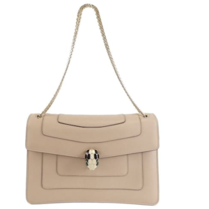 BVLGARI Serpenti Forever Shoulder Bag Beige