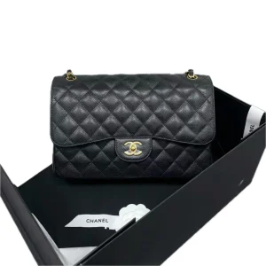 CHANEL Black Jumbo Classic Flap Bag