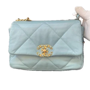 CHANEL 19 Flap Baby Blue Bag