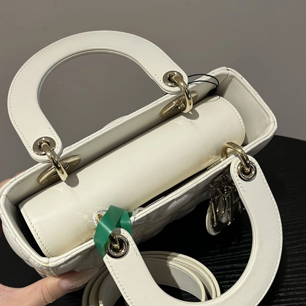 DIOR Small Lady Dior Bag White Lambskin DIOR Small Lady Dior Bag White Lambskin