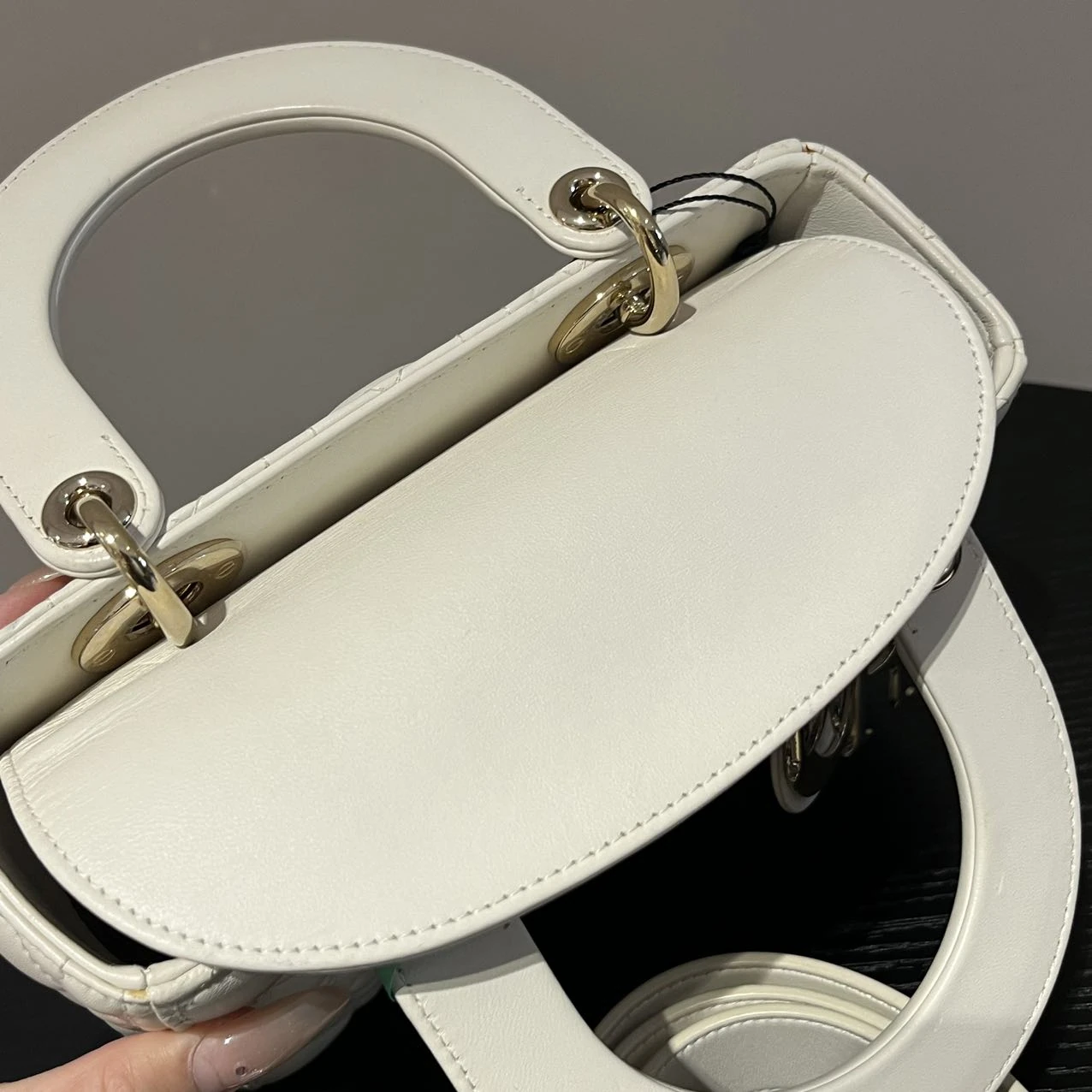 DIOR Small Lady Dior Bag White Lambskin DIOR Small Lady Dior Bag White Lambskin