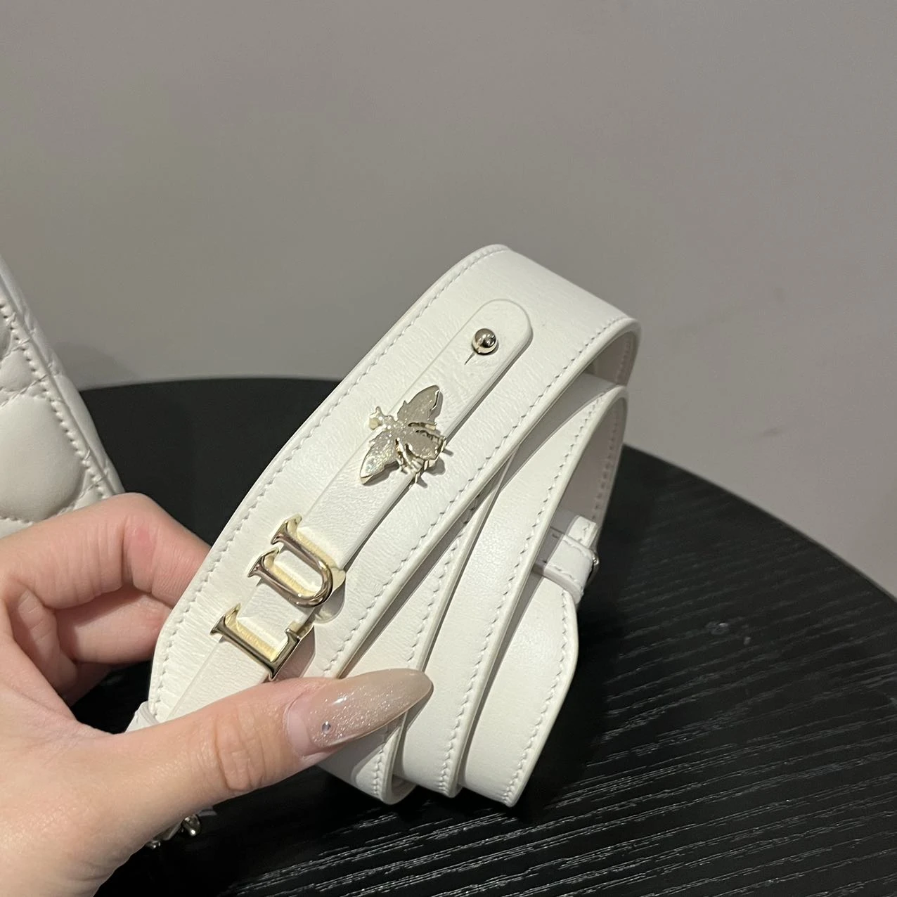 DIOR Small Lady Dior Bag White Lambskin DIOR Small Lady Dior Bag White Lambskin