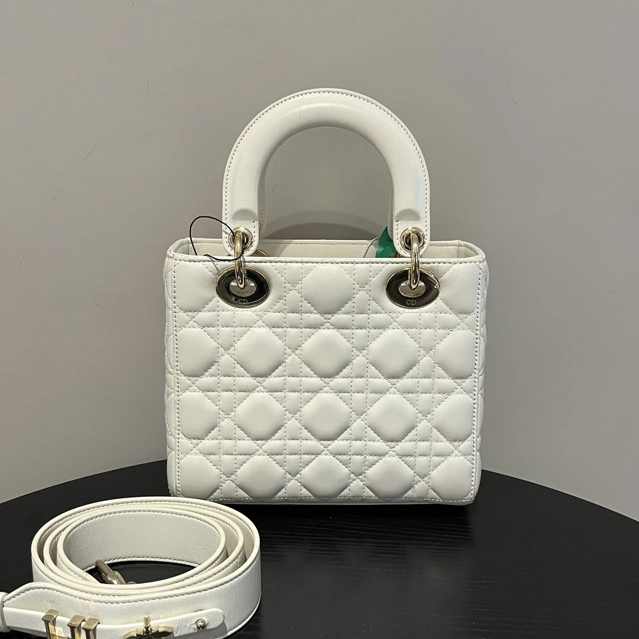 DIOR Small Lady Dior Bag White Lambskin DIOR Small Lady Dior Bag White Lambskin