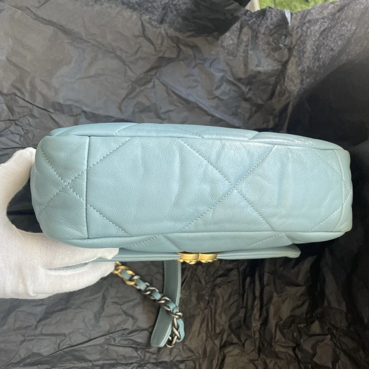 CHANEL 19 Flap Baby Blue Bag CHANEL 19 Flap Baby Blue Bag