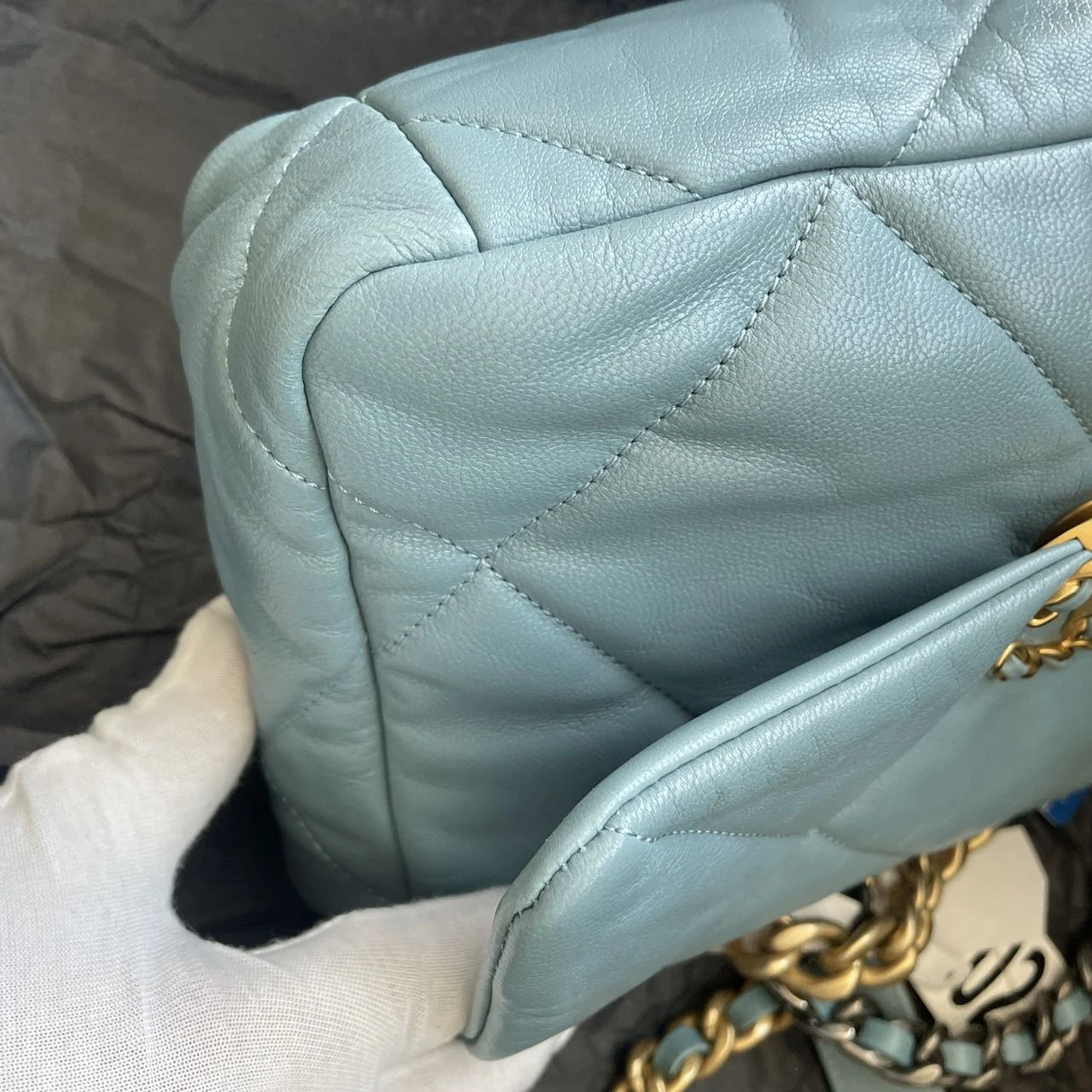 CHANEL 19 Flap Baby Blue Bag CHANEL 19 Flap Baby Blue Bag