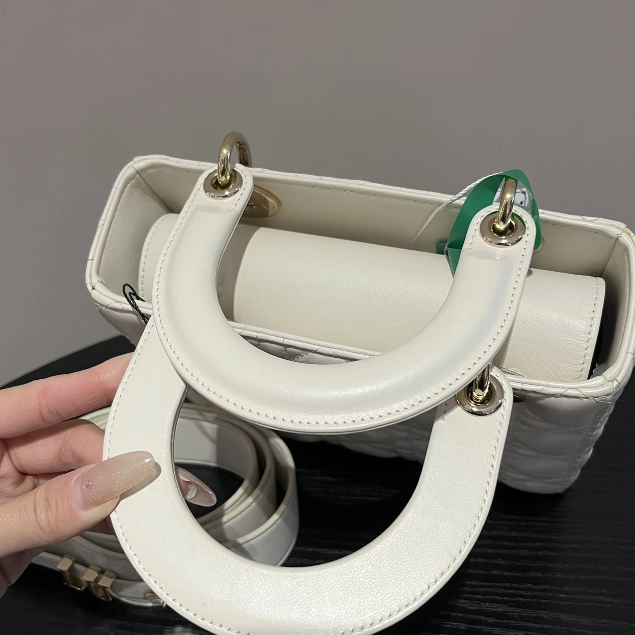 DIOR Small Lady Dior Bag White Lambskin DIOR Small Lady Dior Bag White Lambskin