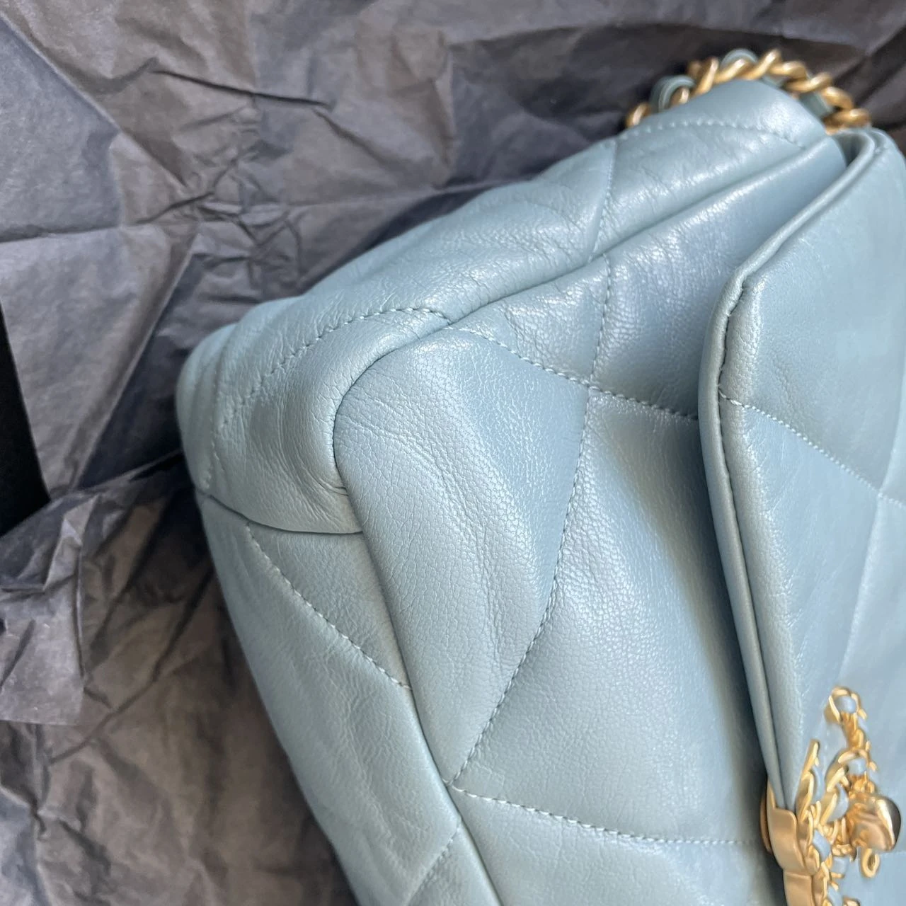 CHANEL 19 Flap Baby Blue Bag CHANEL 19 Flap Baby Blue Bag