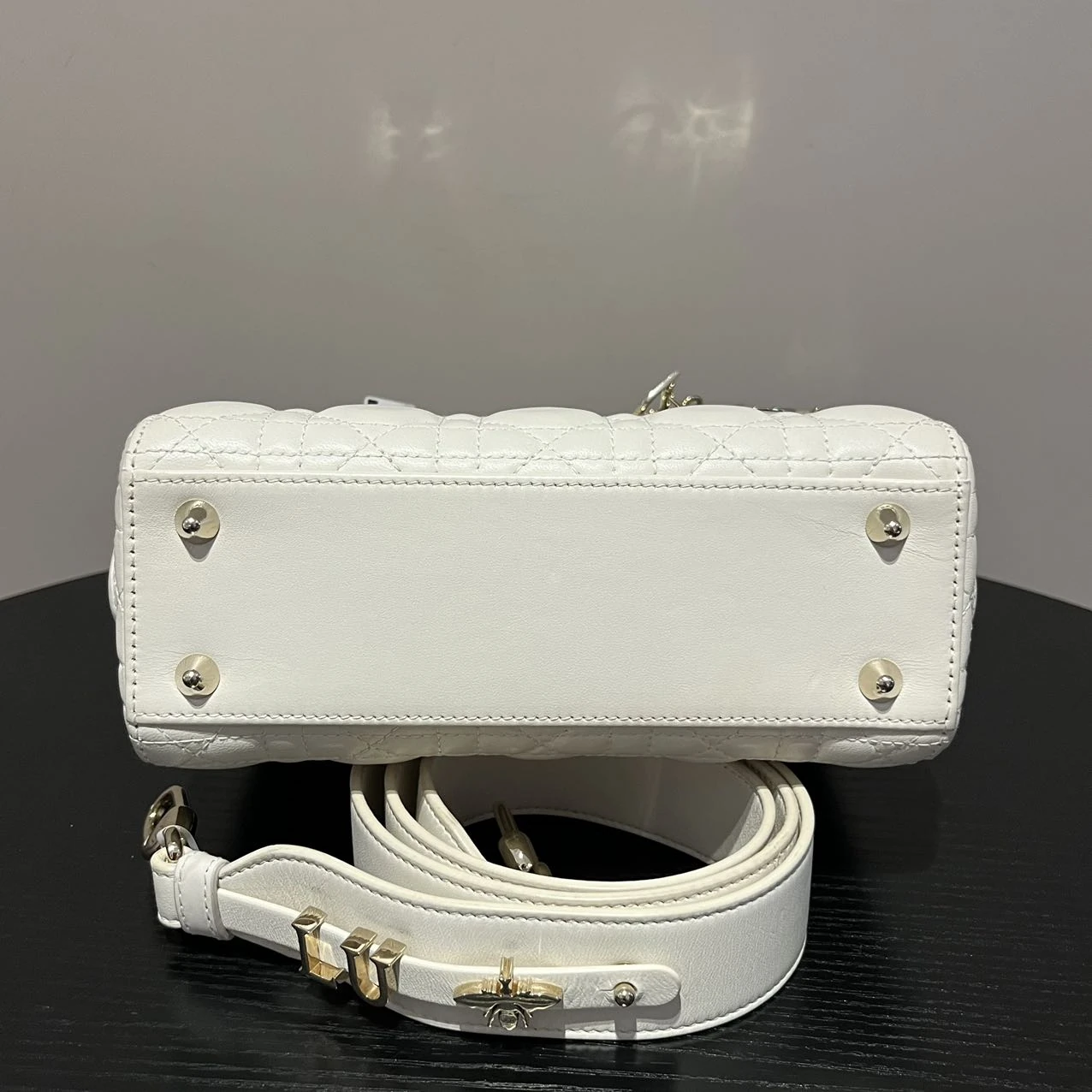 DIOR Small Lady Dior Bag White Lambskin DIOR Small Lady Dior Bag White Lambskin
